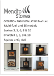 Mendip Loxton 6 Installation manual