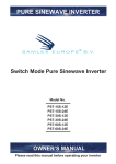 Samlexpower PST-15S-24E Owner`s manual