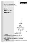 Makita 3606 Instruction manual