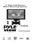PYLE Audio PLVH7IP Instruction manual