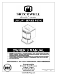 Breckwell Luxury P2700 Series Owner`s manual