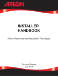 INSTALLER HANDBOOK