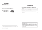 Mitsubishi Electric MXZ-3A54VA - E6 Installation manual