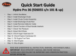 Ariens Hydro Pro 36 Operator`s manual