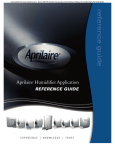 Aprilaire 850 Specifications