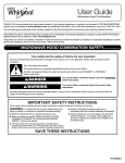 Whirlpool MIcrowave Ovens User guide