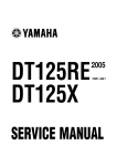 Yamaha DT125X Service manual