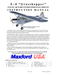 Maxford L-4 Grasshopper Instruction manual