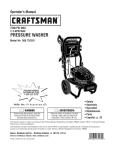 Craftsman 580.752201 Operating instructions