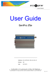 Erco & Gener GenPro 18e User guide