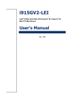 Advansus i915GV2-LEI User`s manual