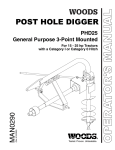 Woods S15CD Operator`s manual