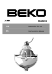 Beko CVA34110 Instruction manual