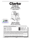 Clarke Focus II Rider Operator`s manual