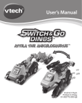 VTech Switch & Go Dinos - Attila the Ankylosaurus User`s manual