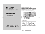 Sharp CD-SW200 Operating instructions