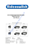 Videoswitch Vi605 User manual