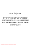 Acer P1206P Series User`s guide