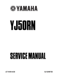 Yamaha VINO YJ50RR Service manual