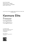 Sears Kenmore Elite 253 Use & care guide
