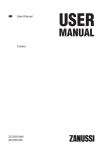 Zanussi ZCV551MX User manual
