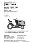 Craftsman 917.28973 Operator`s manual