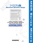 Samson MDR8 Specifications