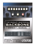 Manley Backbone Specifications