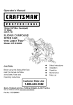 Craftsman 137.212060 Operator`s manual