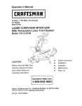 Craftsman 137.212150 Operator`s manual