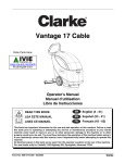 Clarke Vantage 14 Operator`s manual