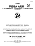 DCS MEGA ARM Service manual
