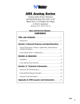 Wohler ARS-11 Service manual