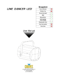 Chauvet Line Dancer LED User manual