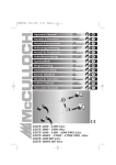 McCulloch Elite 4300 PRO/42cc Operator`s manual