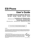 ESI 40 Business Phone User`s guide