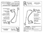 Royal Appliance LEXON S10 Owner`s manual