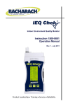 Bacharach IEQ Chek Specifications