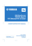 Yamaha V-stan 1300 XVS13AX Operator`s manual