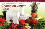 Champion 2000 Operating instructions