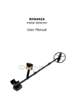 BONANZA metal detector User manual