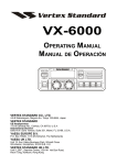 VX-6000 Operating Manual