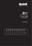 Quest Engineering Q-Matrix 88 User manual