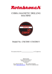 Cobra CM/200/1 Operating instructions