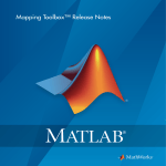 MATLAB MAPPING TOOLBOX RELEASE NOTES User`s guide