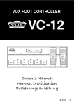 Vox VC-12 Specifications