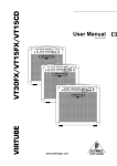 Behringer VIRTUBE VT15CD User manual