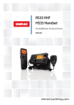 Simrad RS35 VHF HS35 Specifications
