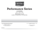 Maytag W10057350A Use & care guide