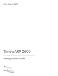 M-Audio Wayoutware TimewARP 2600 Installation guide